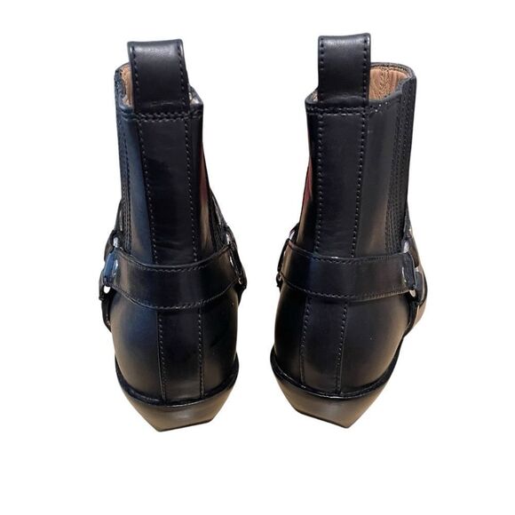Madewell "The Santiago" Western Ankle Boots Black Leather Size 8.5 NEW - Picture 5 of 6